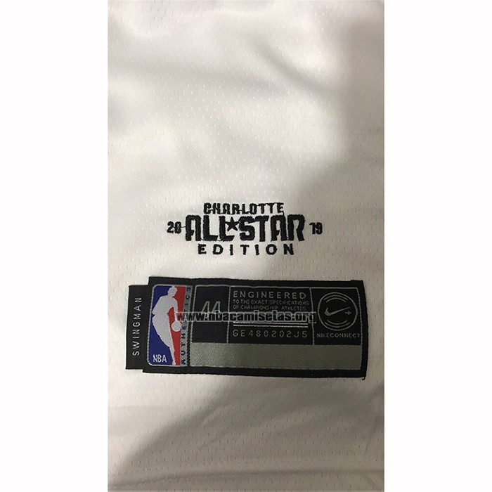 Camiseta All Star 2019 Oklahoma City Thunder Paul George NO 13 Blanco